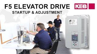 KEB F5 Elevator Drive Training: Demo Motor Startup and Adjustments (Part 8)