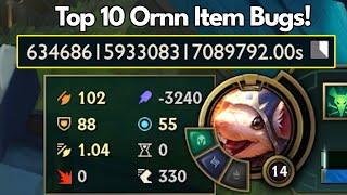 The Top Ten Ornn Item Bugs - and why they likely will be much Rarer in the Future!