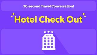 Conversation Practice : Hotel Check-out | Travel English