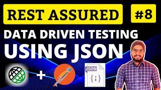 REST Assured API Testing Tutorial Chapter-08 | Data Driven Testing in Rest Assured using JSON File