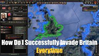 Hoi4 How to SUCCESSFULLY Invade Britain Every time