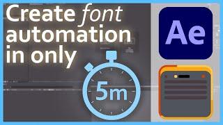 Create an Automation to Replace All Fonts in an After Effects Project in less than 5 Minutes!