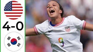 USA vs South Korea | Highlights | Women's Friendly 2024