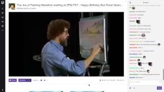 Twitch chat paints with Bob Ross