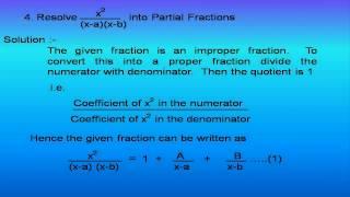 PARTIAL FRACTIONS