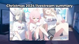 Blue Archive Christmas 2024 livestream summary