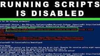 Running Scripts Is Disabled on This System [Windows Powershell]