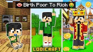 Birth POOR to RICH in MINECRAFT (Tagalog)