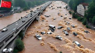 Emergency rescue in Pennsylvania, USA! Flash floods swept away hundreds of facilities and houses