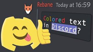 How to send COLORED text in Discord (2022)