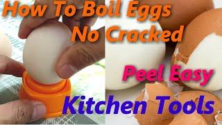 How To Boil An Egg Perfectly WITHOUT Cracking Peel EGGS EASILY After Boiling - Use Egg hole Puncher