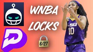 PRIZEPICKS WNBA THURSDAY 6/27/24 - BEST PICKS!! FREE PICKS - WNBA TODAY