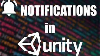 How to make a Notification System in UNITY!