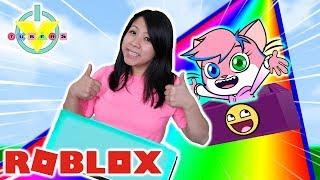 ROBLOX Box Slide down a Rainbow 999,999,999 FEET Let's Play Ryan's Mommy Vs. Alpha Lexa