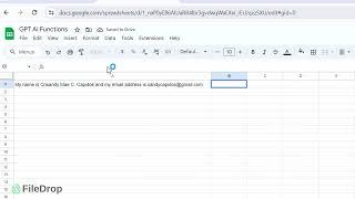 Use AI to extract data from Google Sheets cells