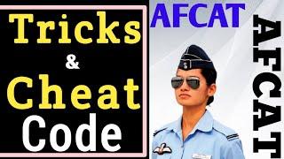 AFCAT exam Tricks & Cheat Codes