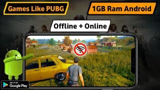 Top 10 GAMES LIKE PUBG For 1GB Ram Android | games like pubg for 1gb ram phones |online/offline 2021
