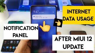 Miui 12 internet speed meter in notification panel redmi k20 pro