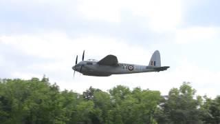 de Havilland DH-98 Mosquito Low Flyby- 2014 Warbirds Over the Beach Airshow