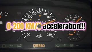 ㉦ Mercedes 124 - E320 0-200 KM/H ACCELERATION