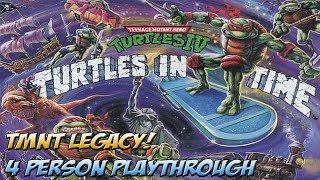 TMNT Legacy! Turtles in Time 4 Player Full Playthrough! - YoVideogames