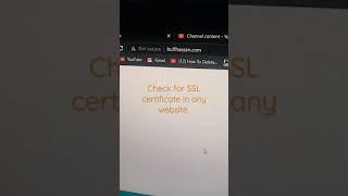 how to check whether a website is secure or SSL certificate