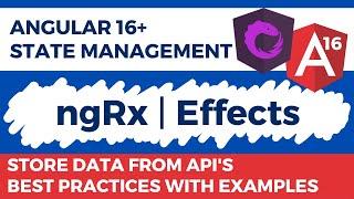 Angular 16 NgRx Effects Example | Redux | Rxjs - Store Data from APIs