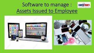 Asset Issue to employee - Recording Software