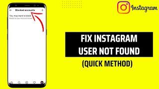 How to Fix Instagram User Not Found Error