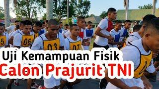 Uji Kemampuan Jasmani Calon Prajurit TNI, Minimal Lari 12 Menit 8 Putaran •Part - 43...