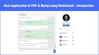 Chat Application in PHP & MySql using WebSocket - Introduction