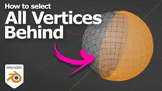 Blender how to select vertices behind