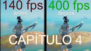 COMO AUMENTAR O FPS NO FORTNITE CAPÍTULO 4! (FPS BOOST REDUZIR INPUTLAG)