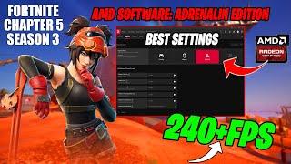  AMD Radeon Best Setting For Fortnite Chapter 5 Season 3! (FPS BOOST & Fix Stutters) 2024