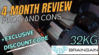 Braingain 32kg Octagon Adjustable Dumbbells [4 MONTH REVIEW]