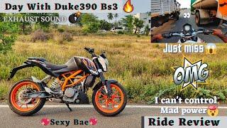 KTM Duke390 Bs3-Ride Review/Mad Power/Escaped From Accident/Pocket Rocket/Exhaust/@tracktwister