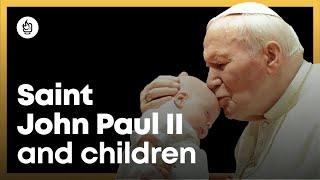 Saint John Paul II and children