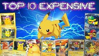 Top 10 Expensive Pikachu Pokémon Cards!