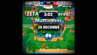 ZETA vs REJECT The Fastest Set Ever in BrawlStars History ‍️|#brawlstars #shorts