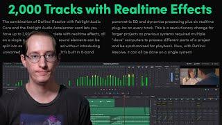 2,000 Tracks in Davinci Resolve 17 (vs Reaper vs Cubase)