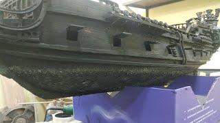 Сборка модели корабля черная жемчужина  Покраска корпуса