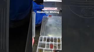 My tackle box and hooks I use for Whiting