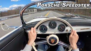 1956 Porsche 356A Speedster Drive - Raw Air Cooled Excitement (POV Binaural Audio)