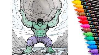 Hulk Coloring Pages | Marvel HULK Coloring Book [NCS]