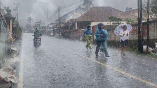 The Charm of Heavy Rain and Strong Winds in the Mountain Village, Calming the Mind and Body