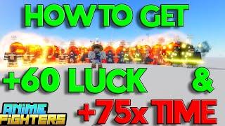 HOW TO GET 60+ LUCK IN ANIME FIGHTERS! BEST UTILITY TEAM GUIDE!