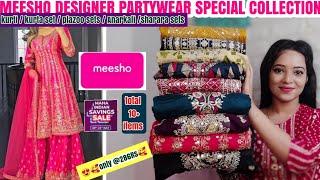 ||Meesho Haul||Meesho party'wear kurta set haul/sharara/plazoos/sequence gowns||wedding Dresses||