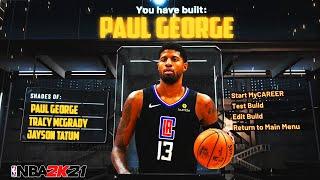 NBA 2K21 PAUL GEORGE BUILD | ATHLETIC SG BUILD W/ CONTACT DUNKS & LIMITLESS SHOOTING | CRAZY DEFENSE