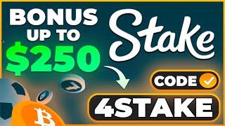 Stake Promo Code Up To $250 Deposit Bonus: '4STAKE'