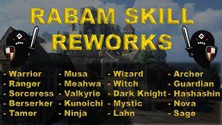 BDO - Rabam Skill Reworks - All Classes